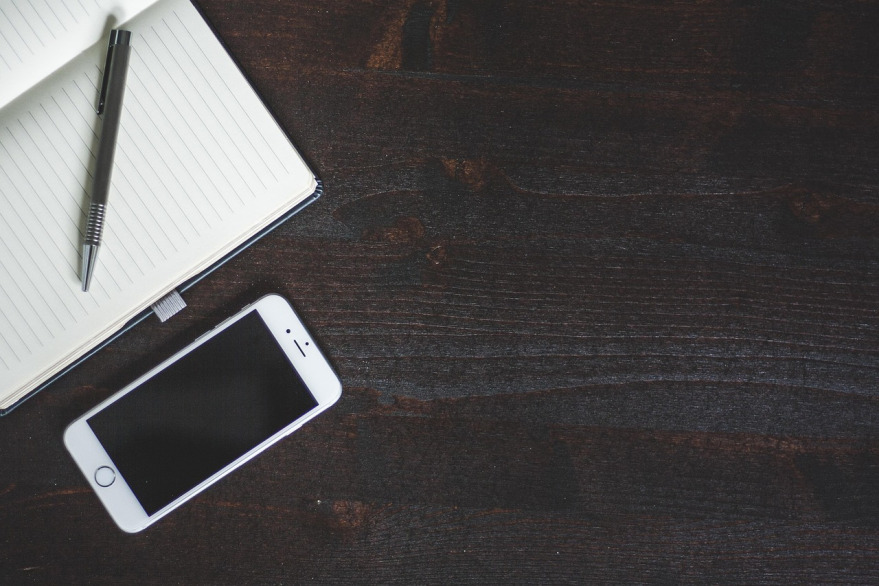 mobile banking app mockup on smartphone